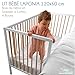 cuna Bebe Madera de Haya Natural Resistente e Independiente para Recien Nacido 120x60 con 3 Alturas Imagen de cuna Bebe Madera de Haya Natural Resistente e Independiente para Recien Nacido 120x60 con 3 Alturas