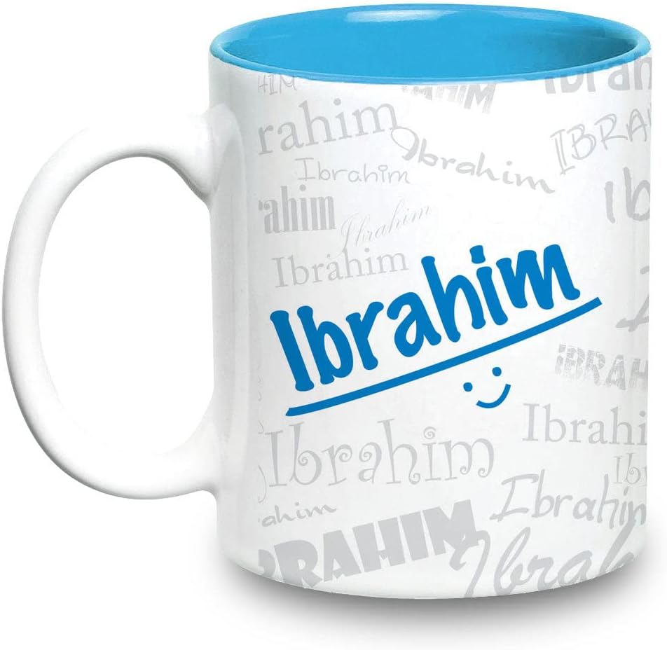 Hot Muggs Me Graffiti Mug - Ibrahim Personalised Name Ceramic, 315ml, 1 Unit