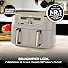 Ninja Dual Zone Digital Air Fryer, 2 Schubladen, 6-in-1, Heißluftfritteuse, 9,5L, Heißluft-Frittieren, Max Crisp, Rösten, Backen, Aufwärmen, Spülmaschinenfeste Körbe, Stone/Gold DZ400EUSTGD