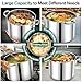 P&P CHEF 20 QT Stock Pot with Lid, Stainless Steel Large Cooking Pot, Soup Canning Stockpot for Stewing Simmering, Tri-ply Bottom for All Stoves, Heavy-Duty &Dishwasher Safe & Food-Grade