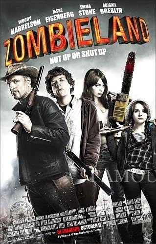Amazon 映画ポスター ゾンビランド インテリア アート おしゃれ フレームなし 両面 初版 アートフレーム ポスター オンライン通販