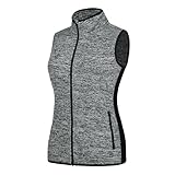 ANIVIVO Sweater Vest Sleeveless for Women with Pockets, Women Fleece Vest Jersey Full Zip Jacket Vest for Winter& Spring