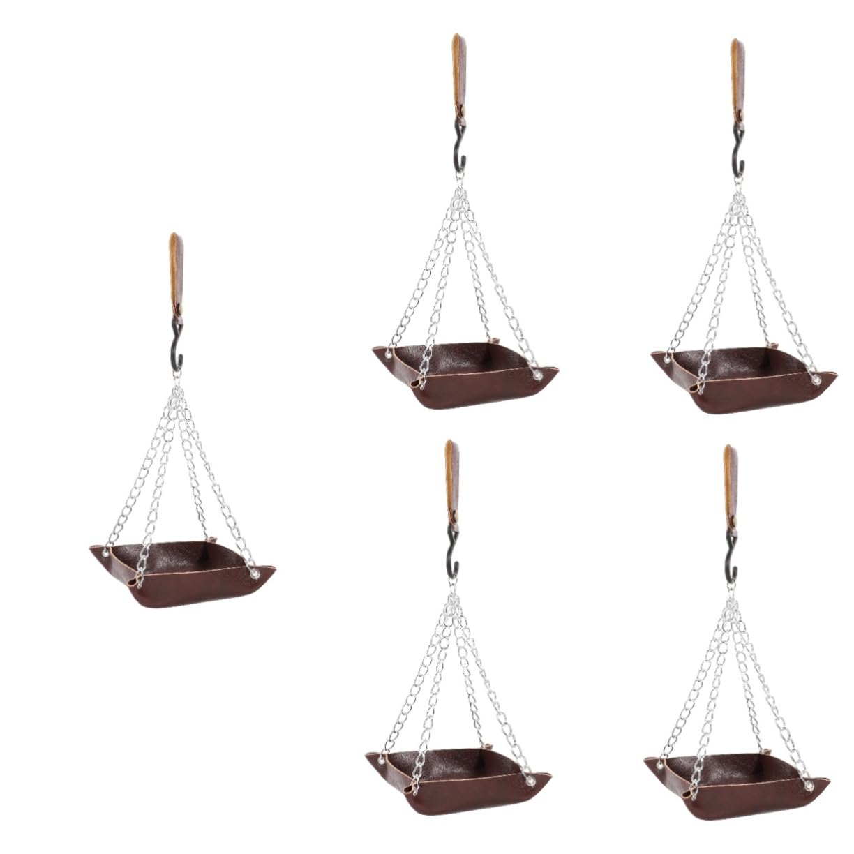 VANZACK 5St -Feeder Garten vogelhäuschen Lebensmittelbehälter Vogelhäuschen für draußen Essenstablett Futterspender für Vogelkäfige Vogelfutterspender Haustier Container Badewanne