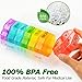 Weekly Pill Organizer 4 Times a Day, Large Pill Box 7 Day Daily Pill Case with 28 Extra Large Compartments Portable Travel Pill Container Big Medicine Organizer for Supplement Vitamin (White)