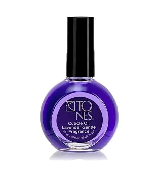 TONES Cuticle Oil - Premium, Skin Conditioning Nail Oil - Hydrates and Repairs Dry, Cracked Cuticles - Cruelty Free, 7-Free Nail Supplies - Made In The USA 1.18 Fl Oz, Lavender