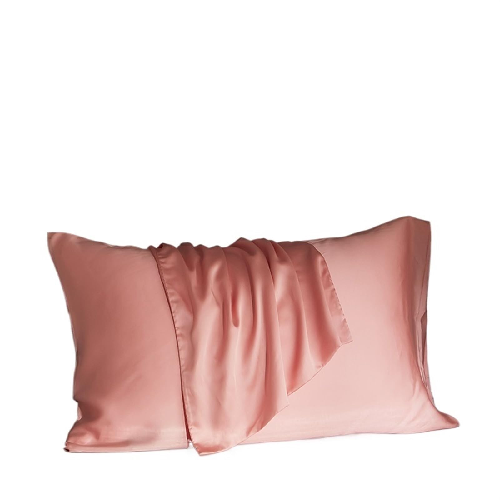 Natural Mulberry Silk Pillow Case 50x70 65x65 Real Silk Protect Skin Pillowcase(Pink,48x74cm 1pc)