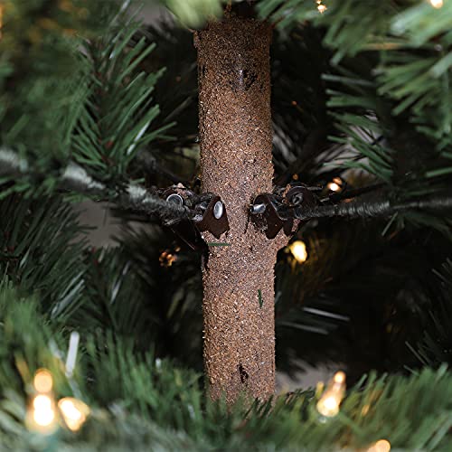 Puleo International 7.5 Foot Montclair Fir Prelit Artificial Christmas Tree W/ 1,288 Branch Tips, 700 Ul Clear Lights, Hinged Branches, & Metal Stand #TOP4