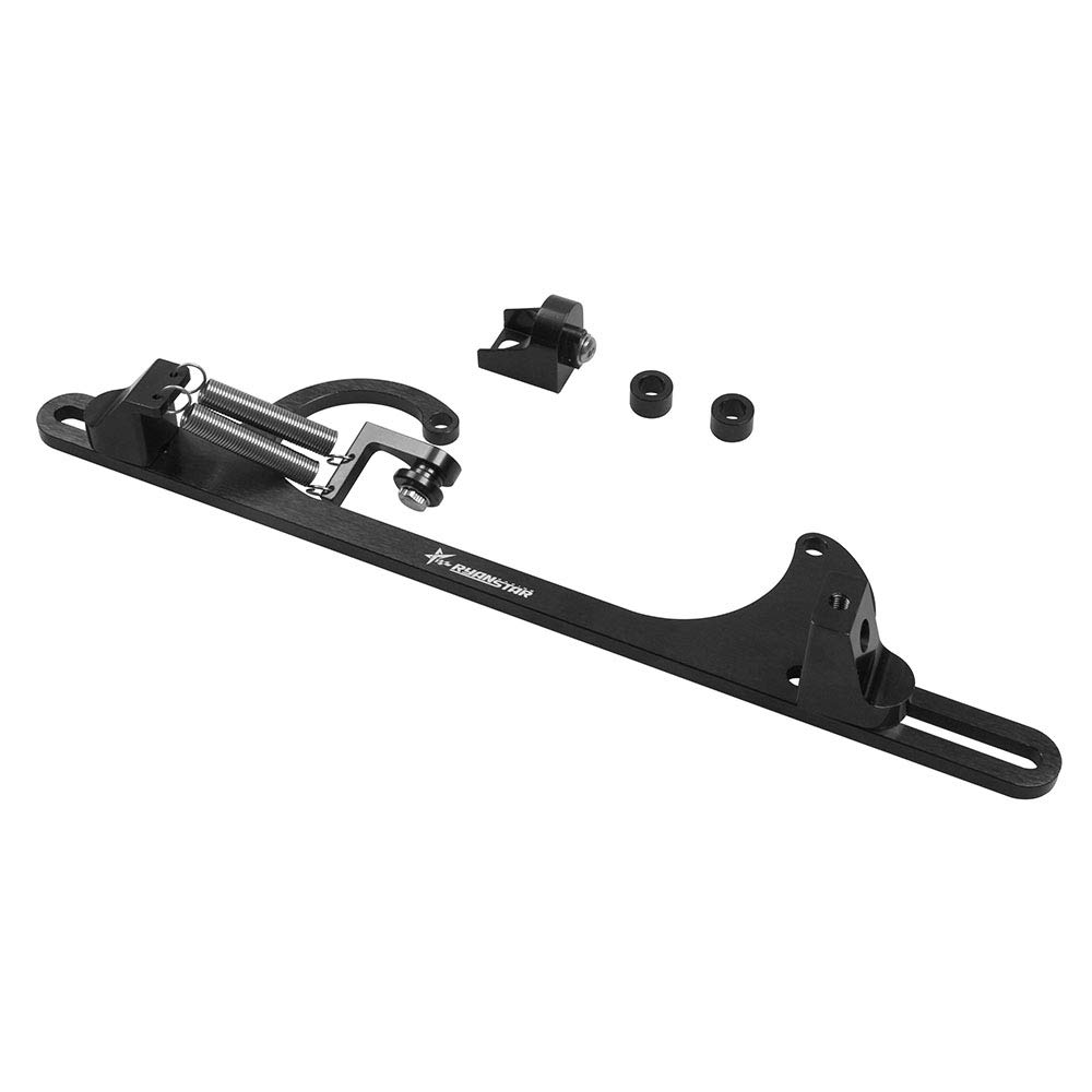 Photo 1 of Ryanstar Throttle Cable Bracket 4150 4160 Series Throttle Brackets Billet Adjustable Aluminum Black