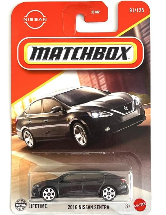 Matchbox 2016 Nissan Sentra [Black] 91/125, 1:64 Scale Diecast Toy Vehicle