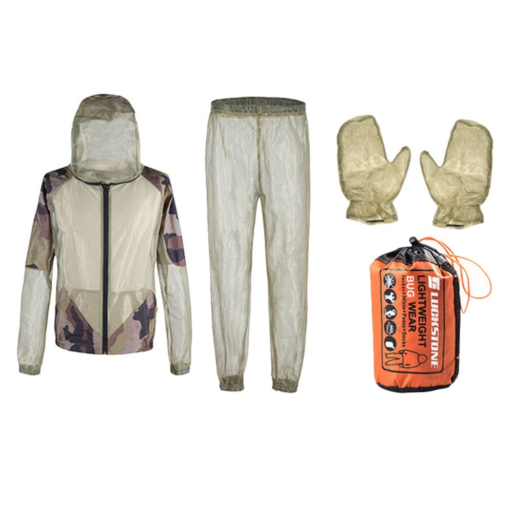 Buy YARNOW Mosquito Suit Mesh Bug Suit Bug Pants Jacket Hood with