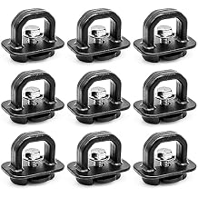X4XZ DZ97903 Truck Bed Side Wall Tie Down Anchors, Bed Cargo Hooks for 2007-2024 Chevy Silverado 1500 2500 3500 Chevy Colorado IGMC Sierra 1500 2500 3500 I GMC Canyon 9PCS