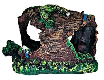 Natural Looking Hollow Wooden Tree Hidden Space for Fish Decorative Ornaments for Aquarium Decoration Toy
