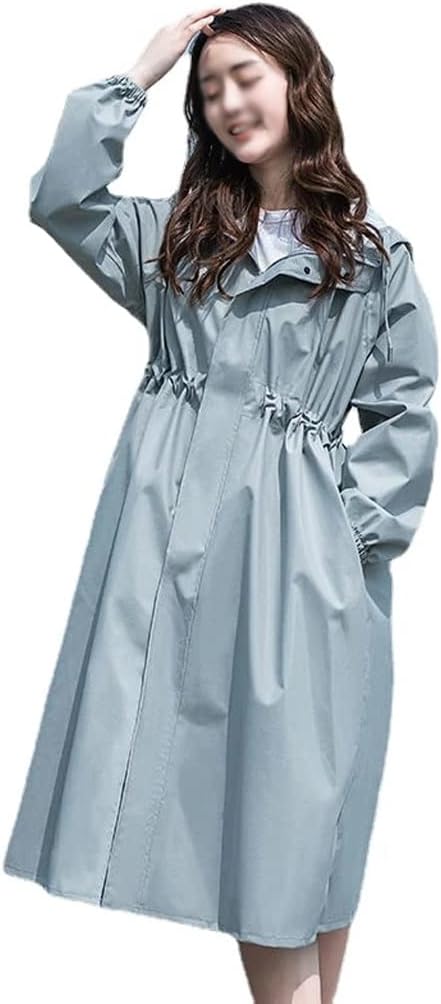 Raincoat Women's Ladies Adult Full Body Single Jacket Long Poncho