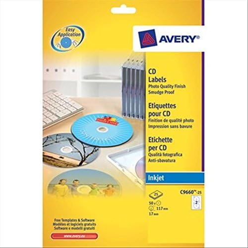 Etichette Avery Zweckform Per CD - 40 Pezzi, 117mm, Bianche Opache, Per Stampanti - Foto 11