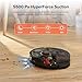 roborock Q8 Max+ Robot Vacuum and Mop, Self-Emptying, Hands-Free Cleaning for up to 7 Weeks, Reactive Tech Obstacle Avoidance, 5500 Pa Suction, DuoRoller Brush, APP-Controlled Mopping, Black