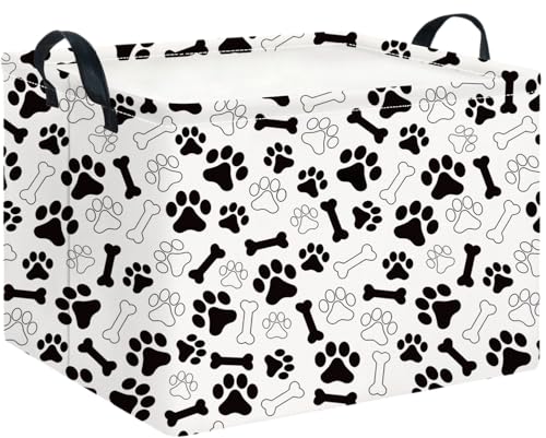 Image of CLOCOR Rectangular Storage Bin, Waterproof Home Organization,Gift Basket(Paw)