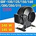 VCUBTINKN 140 W / 145W Brushless Motor Circular Coaxial Pipe Centrifugal Fan GDF-150/160 Blower 220V Industrial Cooling Fan(GDF-160)