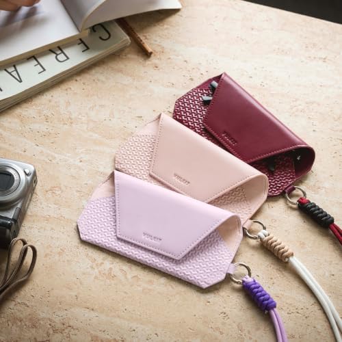 Image of VULKIT Portable Eye Glasses Case for Women & Men, Slim Sunglass Case, Unisex Eyeglass Case, with Adjustable Neck Lanyard