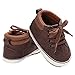 Infant Baby Jungen Weiche Anti-Rutsch-Sneaker Prewalker Sohle Krippe Schuhe (0-6 Months, Braun)
