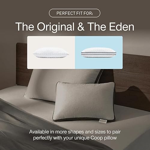 Miniatura 6 de Coop Home Goods - Fundas protectoras de almohada hipoalergénicas con zíper, 2 unidades, funda de rayón derivado de bambú, lavable a máquina