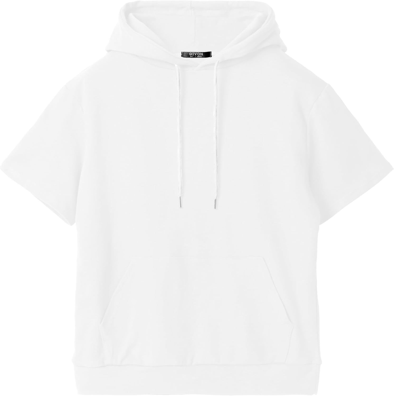 GIVON Women's Comfortable Short Sleeve Hoodie Pullover Hooded Sweatshirt with Kangaroo Pocket - Image 7
