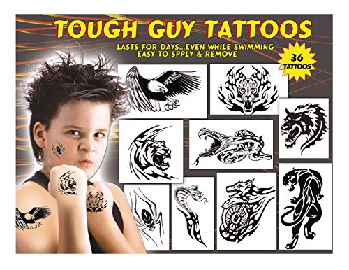 Kid's Temporary Tattoos - Tough Guy Tattoos