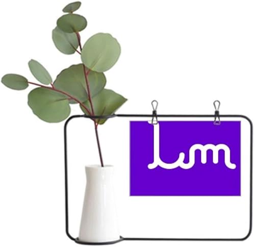 OFFbb-USA Símbolo de moneda Malta Lira MTL Marco de fotos de metal florero de cerámica Decoración