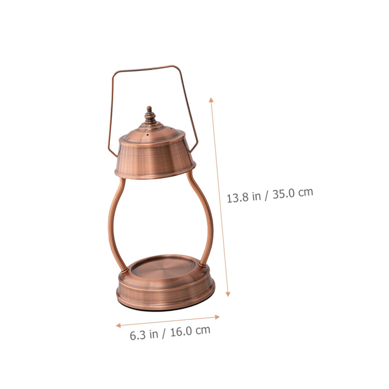 SOLUSTRE Retro Wachsschmelzlampe aus Legierung Dimmbarer Kerzenschmelzer für Schlafzimmer und Büro Flammenlose Duftlampe mit 220v für Starke und Saubere Aromen