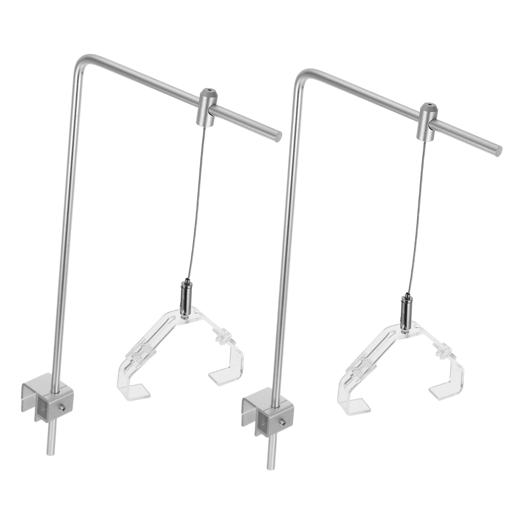 Soporte De Luz Para Acuario Ajustable De Aluminio 15.74In Para Tanques De Agua Dulce Y Salada Soporte Colgante De Luz Pecera Fácil De Instalar 2 Piezas