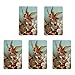H HOLLY LINES St. Michael The Archangel Plastic Coated Prayer Cards Set of Five