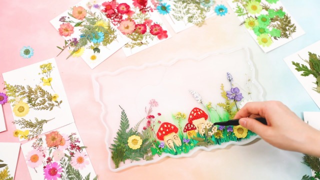 297 Piezas Flores Secas y Stickers de Mariposas para Manualidades miniatura 7