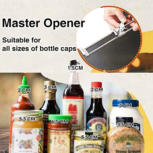 2Pcs Jar Opener For Weak Hands,Jar Opener, Adjustable Multifunctional Stainless Steel Can Opener, A Simple Bottle Opener Suitable For The Elderly And Children #TOP3