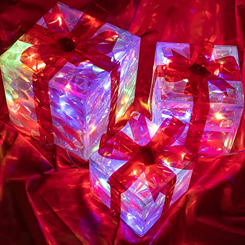 Boîtes cadeau pour décorations de Noël Hourleey de 3 pièces
