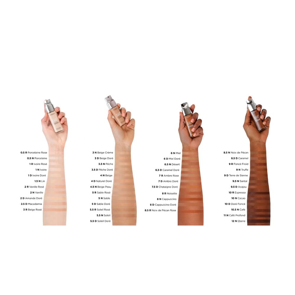 L'Oréal Paris Perfect Match Grundierung 8D/8.W Golden Cappucino, 3er Pack (3 x 30 ml)