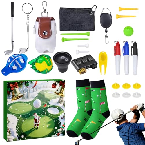 Calendrier de l'Avent golf décoratif pour salon et bureau