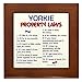 CafePress - Yorkie Property Laws 3 Framed Tile - Framed Tile, Decorative Tile Wall Hanging