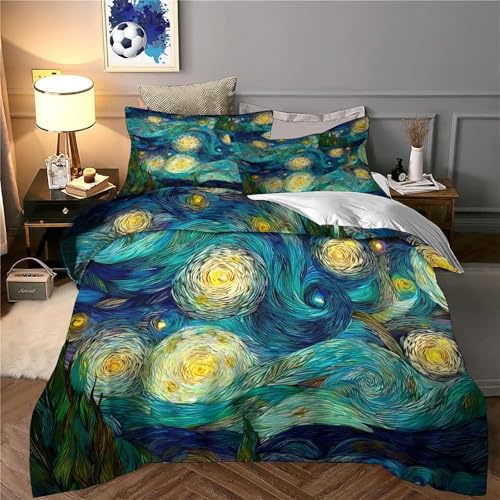 Housse de couette microfibre hypoallergénique et résistante 3D - 6