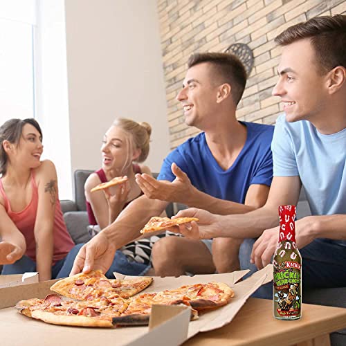 Kickin' Prickly Pear Cactus Hot Sauce With Green Habanero Peppers - 5 Oz – Perfect Habanero Sauce For The Hot Sauce Fan And The Hot Sauce Challenge- Try If You Dare! #TOP4