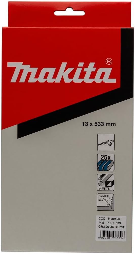 Makita sanding belt, 13 mm, K120, 25 pieces, P-39528
