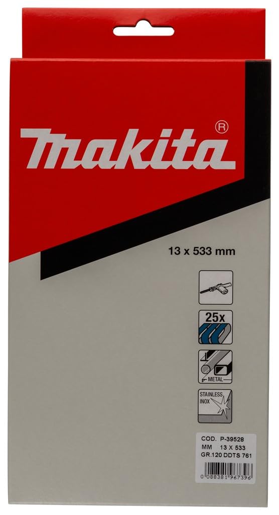 Makita P-39528 P-39528-Band 13mm K120 (25 sztuk.), Czarny