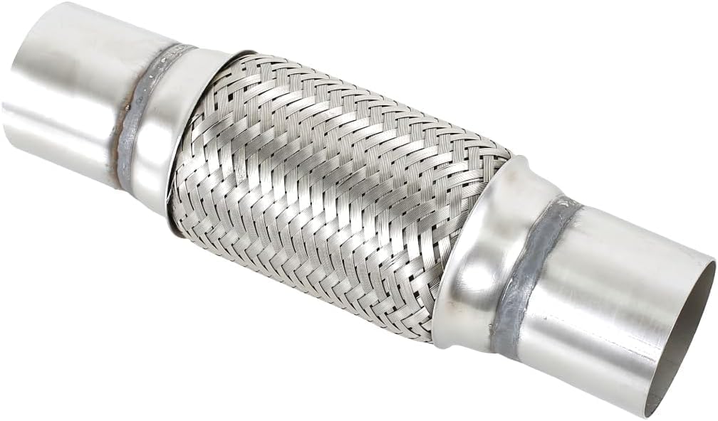 3”X6"/10" Universal Stainless Steel Exhaust Flex Pipe， Double Braid Exhaust Flex Tube For Heavy Duty and Cars