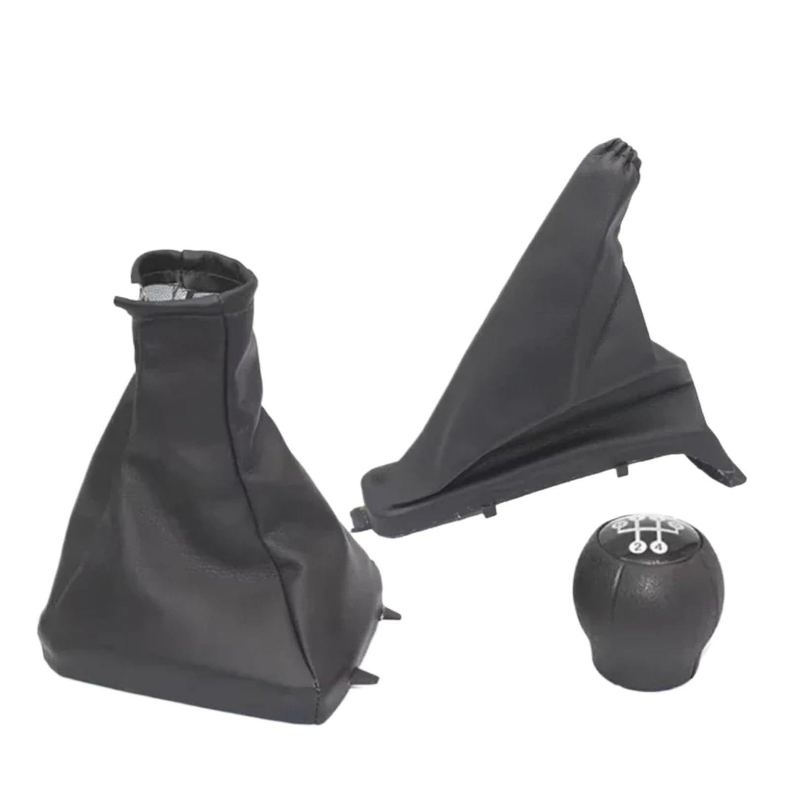 Valtorencia Gear Gaiter Shift Boot,Fit for Vauxhall/Opel Astra II G Zafira A 1998-2010 Stick Lever Shifter Handball Manual 5 Speed Shift knob Handle(3Pcs Set)