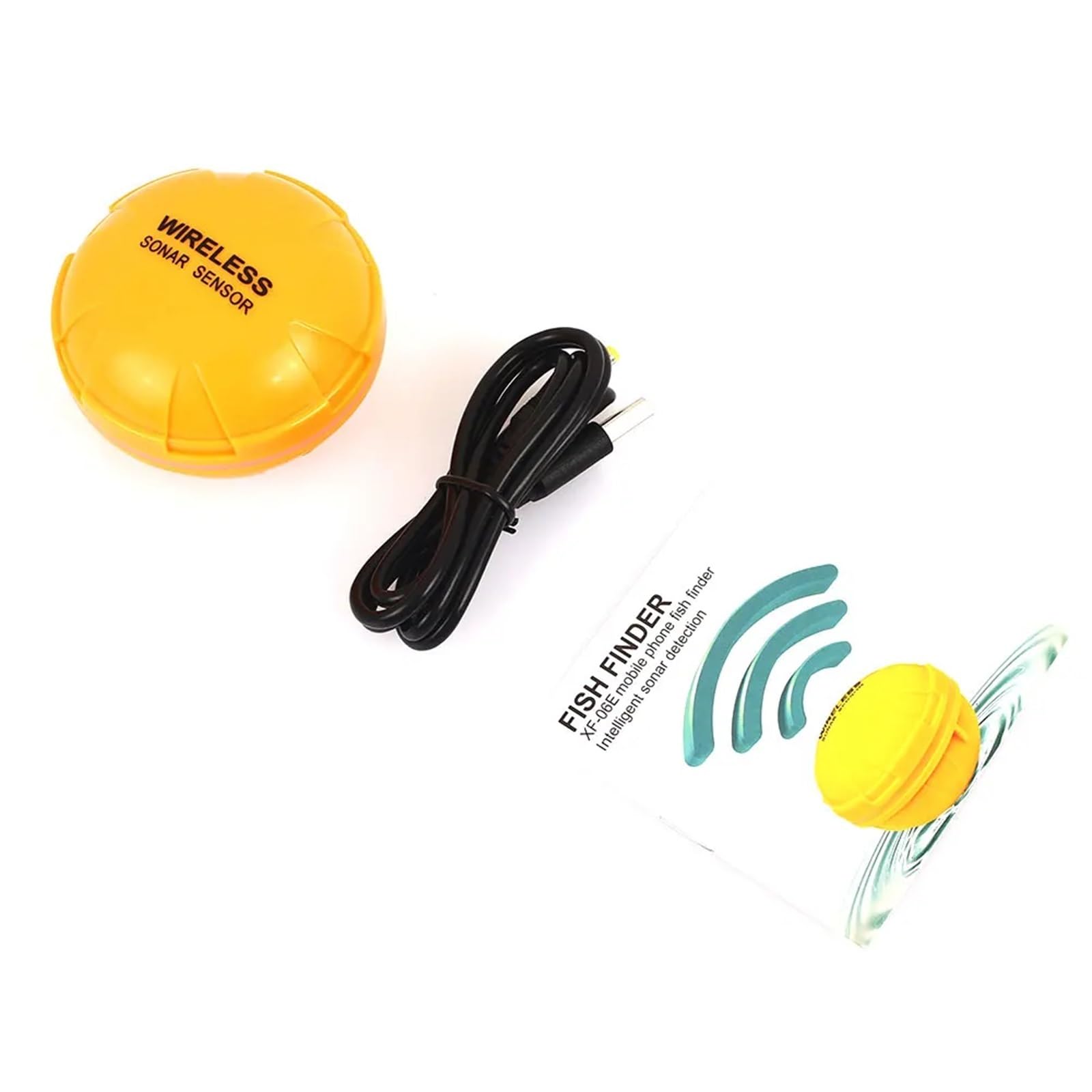Sonda de Pesca Inteligente inalámbrica WiFi, for teléfono Inteligente, Tableta for Costa, Barco, 125 KHz, Lago, 36 m, mar(Groen)