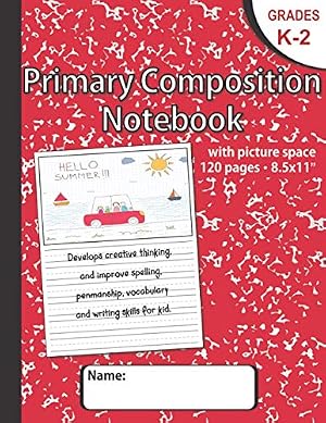 Amazon.com: Composition book primary journal draw top lines bottom ...