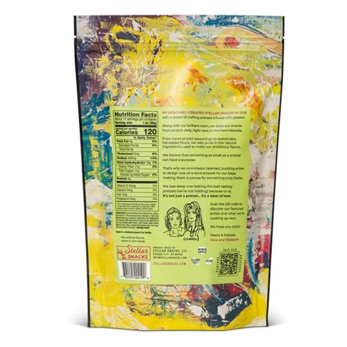 Stellar Snacks Pretzel Braids, 12 Oz Bag (Pack of 2) - Vegan, Kosher, Non-GMO, Rods, Twists, Sticks (12 Oz, Bold & Herby) - image 2