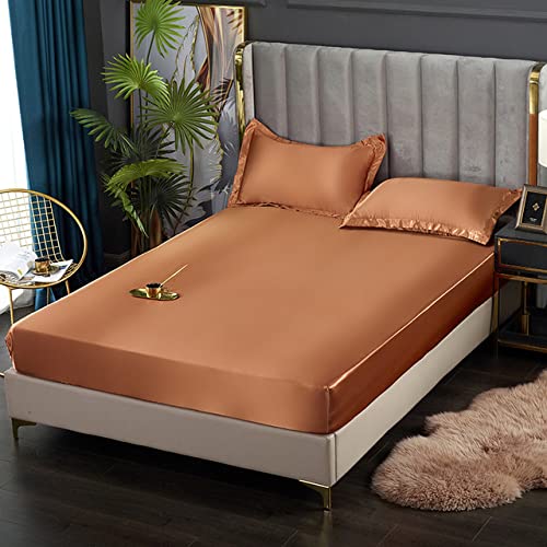 Taie d'oreiller en satin contre les plis de sommeil du visage