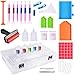 Produktbild duoledaeu 5D Diamond Painting Werkzeug Set,160tlg 5D Diamant Malerei Zubehör mit 64 Fächer Aufbewahrungsbox, Diamond Painting Box Stickerei Sortierbox für Nägel, Strass, Perlen,DIY Handwerk