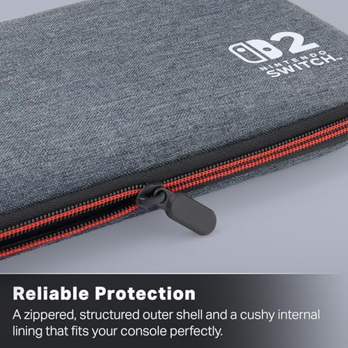 PowerA Slim Case for Nintendo Switch 2 - Dark Heather Grey, Officially Licensed - 4