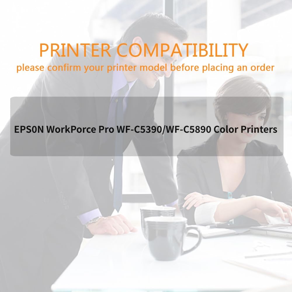 Run Star 4-Pack T10W Ink Cartridges - Replacement For WorkForce Pro WF-C5390 WF-C5890