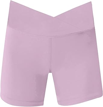 Short De Compression Garçon/fille - Taille Haute En V, Pour Sport, Danse, Gym, Motard